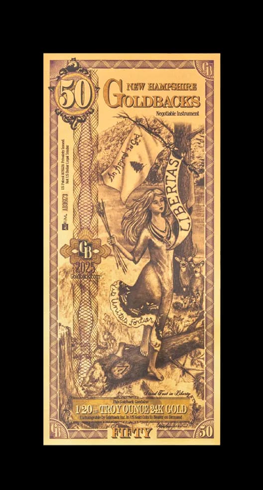 50 New Hampshire Goldback